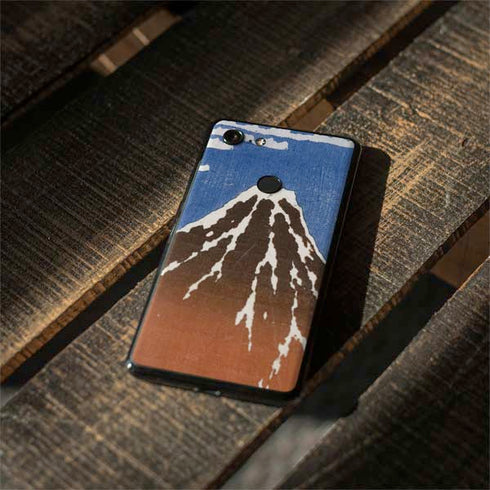 Hokusai Fuji Mountains in clear Weather Google Pixel 3 Skin